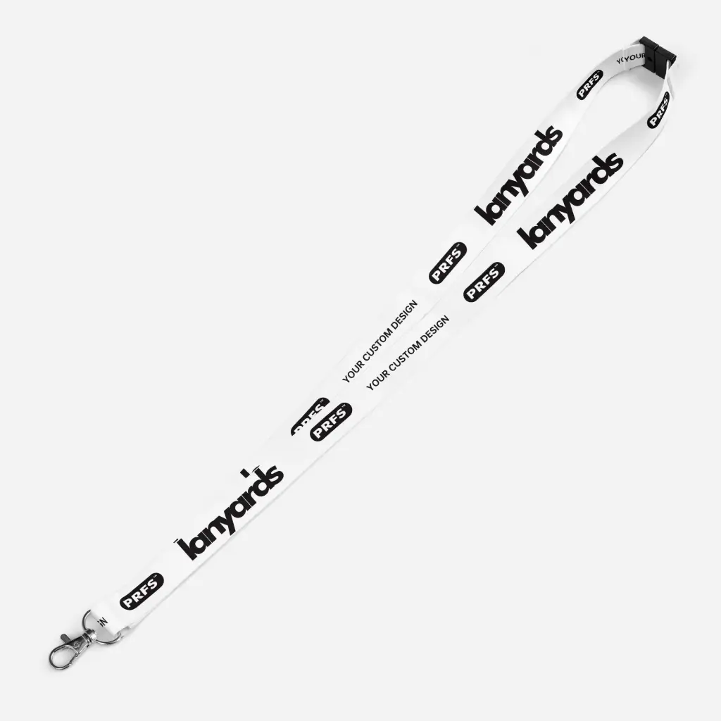 Sublimation Lanyard -20mm with Single Clip & Safety Clip